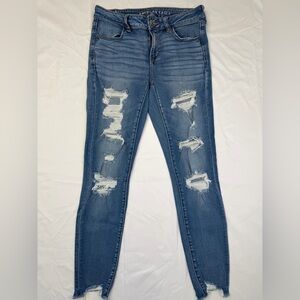 American Eagle Outfitters Distressed Skinny Jeans - Size 10